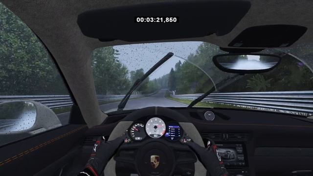 Assetto Corsa-Porsche 911 GT2 RS Tourist Nordschleife [Rain] 6:47 TC off смотреть онлайн