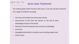 Fraxel Laser For Acne Laser Treatment  Infinity Skin Clinic