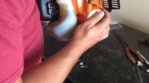 STIHL FS55 starter Rewind Spring broke? Easy fix just replace housing