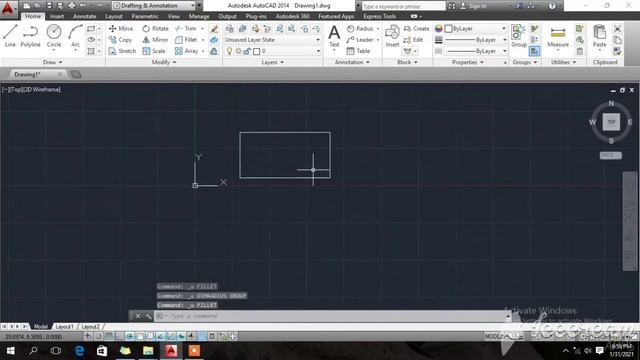 AutoCAD Tutorial 17 | Fillet, All side fillet, angle, distance, Reference fillet, Multiple fillet смотреть онлайн