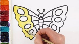 Рисуем и раскашиваем корону принцессы и бабочку!\\ Рисование для девочек! Давайте рисовать  вместе!