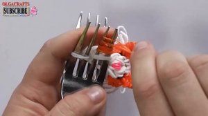 ? How to make loom bands animals easy GUINEA PIG 3D with forks charms for kids tutorial DIY