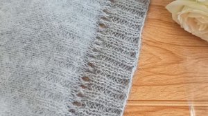 Как удлинить короткий свитер.Часть 2