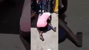 Girl pulls out panty during cat fight 🤭