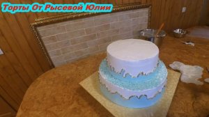 Украшение двухъярусного торта