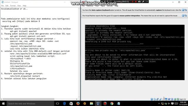 Konfigurasi Securing Web (HTTPS) Pada Debian 8 смотреть онлайн
