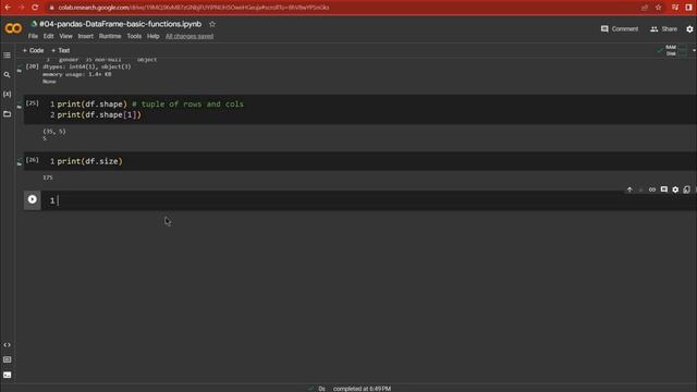 Pandas DataFrame basic functions #04