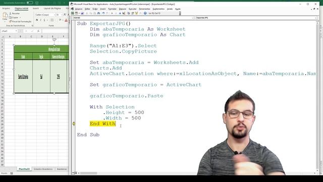 VBA - Exportando Seleção como Imagem JPG смотреть онлайн