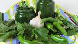 Зеленая аджика пальчики оближешь на зиму