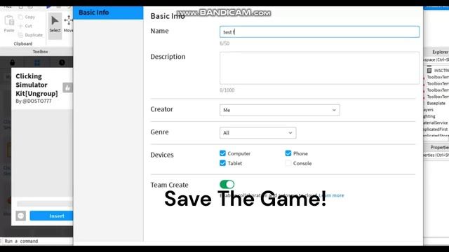 Clicking Simulator Kit By DOSTO777 | Roblox Studio смотреть онлайн