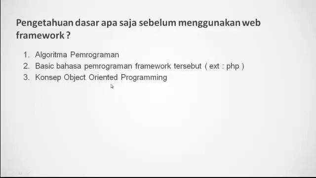 Tutorial Pemrograman Web 16 - Pengenalan PHP Framework