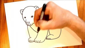 बच्चों के लिए एक भालू खींचे / как нарисовать медведя для детей / how to draw a bear for kids /