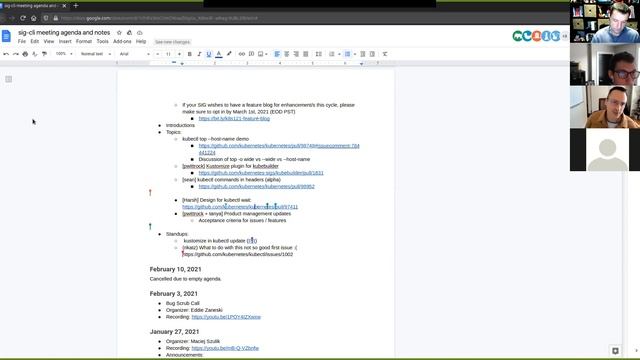 Kubernetes SIG CLI 20210224