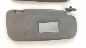 Чехлы на козырьки KIA Spectra 1 рест. 2 (2004-2011) черный ромб синяя строчка