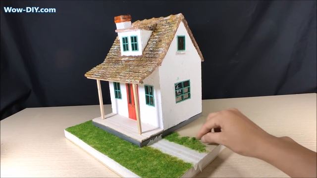 How to Make a Small Beautiful House using Cardboard and Clay смотреть онлайн