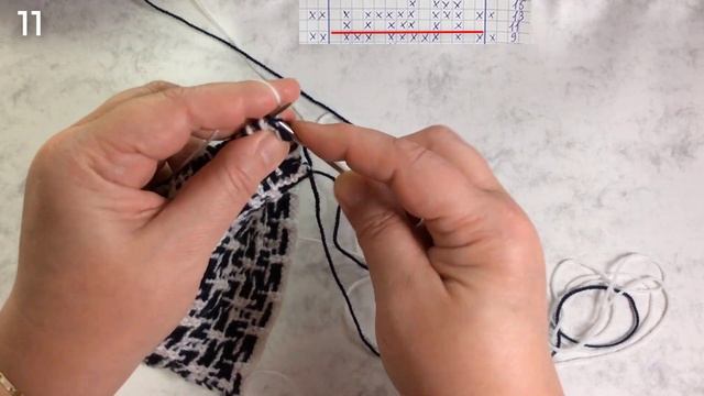 Вертушки / Мозаика / Вязание спицами.