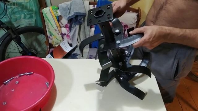 сборка фрез мотоблока 4 секции по 4 ножа Хускварна ТФ 545 Р Husqvarna TF 545P смотреть онлайн