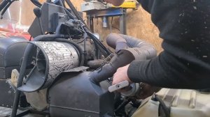 Замена масла в коробке Снегохода БУРАН