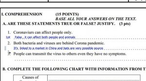 Interactive Mock Exam correction  2020   تصحيح امتحان تجريبي بشكل تفاعلي