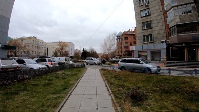 Novosibirsk - Walking Prospekt Dimitrova, Komsomolsky prospekt - Russia / Новосибирск 4К смотреть онлайн