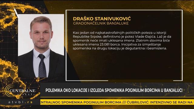 Polemika oko lokacije i izgleda spomenika poginulim borcima u Banjaluci