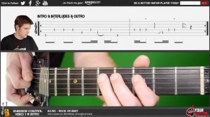 How To Play Emission Control Guitar Lesson & TAB #1 - AC/DC