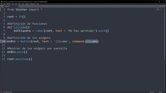 Como crear un boton en TKinter python GUI смотреть онлайн