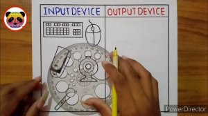 How to Draw Input And Output Device / How to Draw Input And Output Device Of Computer