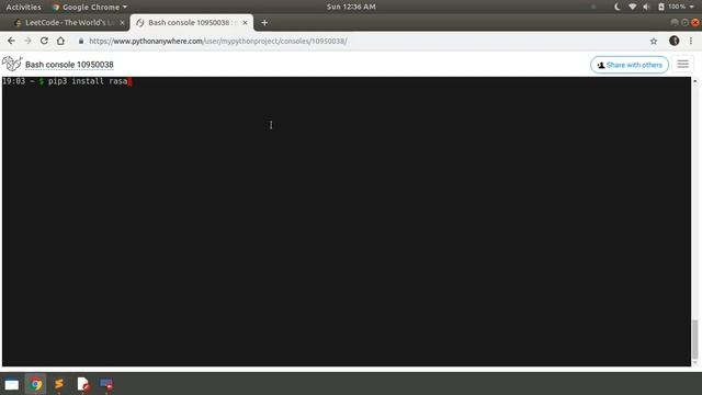 How to install python libraries on pythonanywhere using pip without any errors.