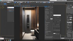 3ds MAX + Corona Renderer. Настройки освещения в ванной комнате с темной отделкой. KF School