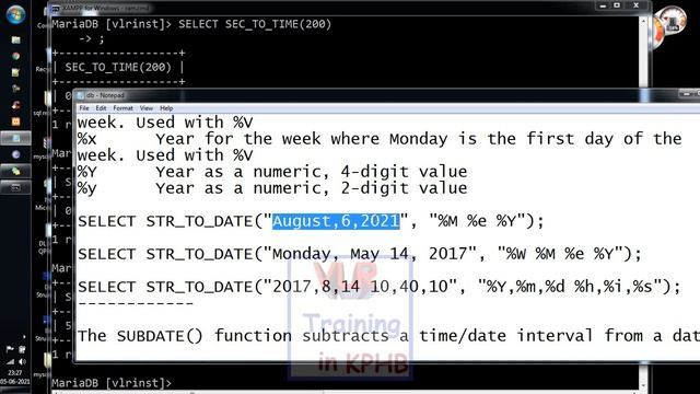 PERIOD ADD,QUARTER,STR TO DATE  Date functions sql videos in telugu 53
