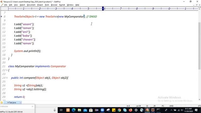 Collection Framework | Comparator Interface смотреть онлайн