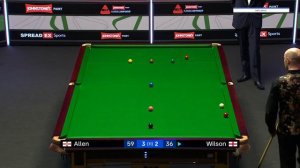 1/4 финала/ Марк Аллен - Гэри Уилсон / Снукер / Players Championship 2024