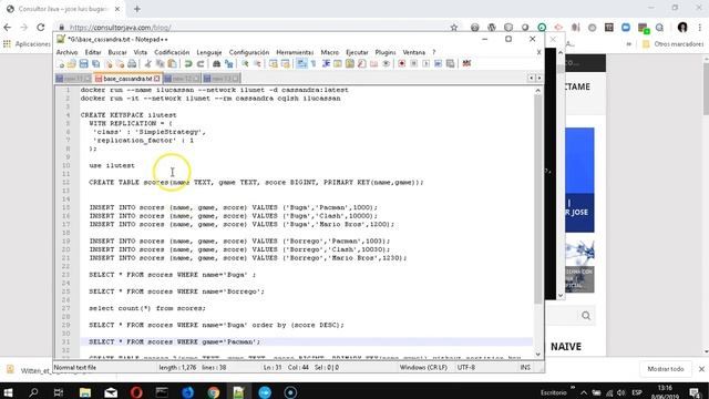 Cassandra en Docker | Jose Luis Bugarin смотреть онлайн