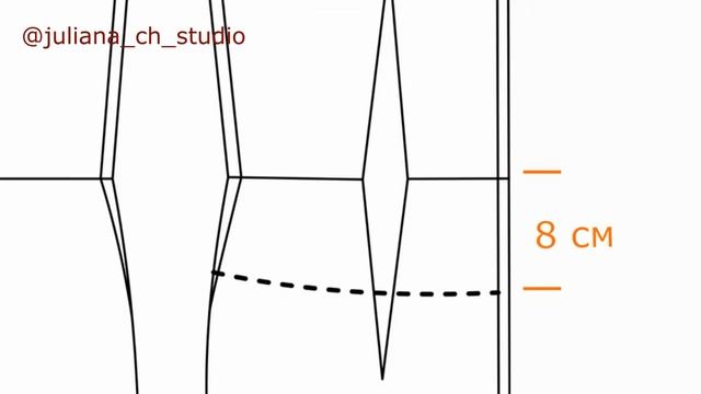 Выкройка корсета из базовой основы платья.| Corset pattern from the base of the dress.