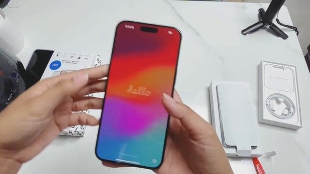 IPhone 15 Pro Max 1TB Black Titanium (unboxing)