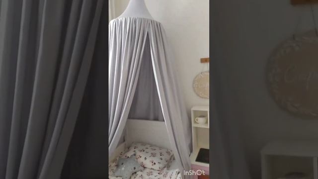 СЕРЫЙ БАЛДАХИН. рум тур по детской комнате