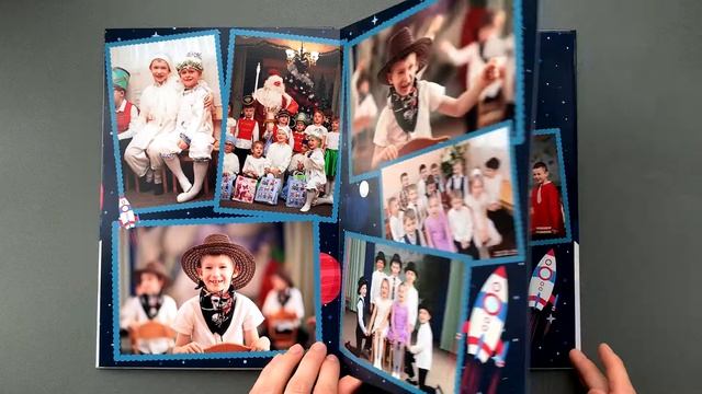 Выпускной альбом для детского сада, дизайн "На старт! Внимание! В школу!" смотреть онлайн