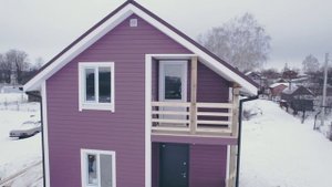 Обзор каркасного дома 6х6 в базовой отделке