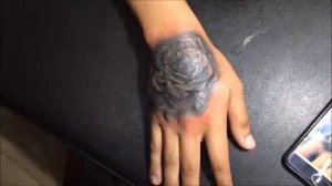 Rose Cover up Tattoo - Best Tattoo Cover up video - Tattoo Timelapse