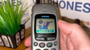 Siemens S25 startup and shutdown - by Old Phones World