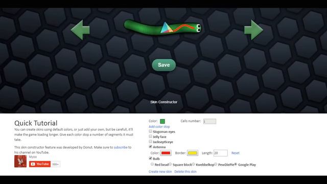 КАК СОЗДАТЬ СОБСТВЕННЫЙ СКИН В СЛИЗЕРИО|CREATE A SKIN IN SLITHER смотреть онлайн