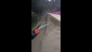 Чистка от плесени и грибка трёхслойной зимней палатки. Эксперимент.