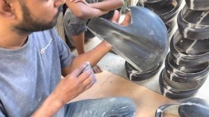 How to Make Motorbike Helmet Interesting Process complete video
