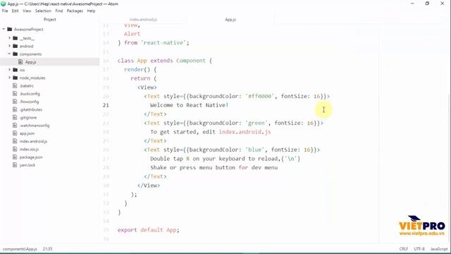 REACT NATIVE 08 - Style Component Bằng Stylesheet Trong React Native [ P1 ] смотреть онлайн