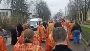 Пасхальный Крестный ход в г. Козельске 26 апреля 2022 г.