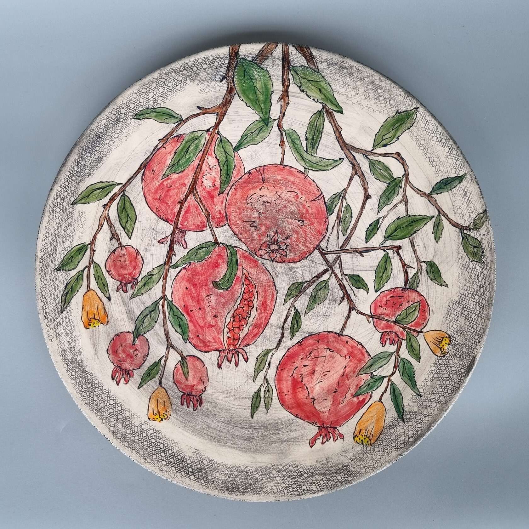 Блюдо "Спелые гранаты"