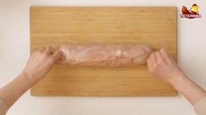 Рулет из куриной грудки на пару