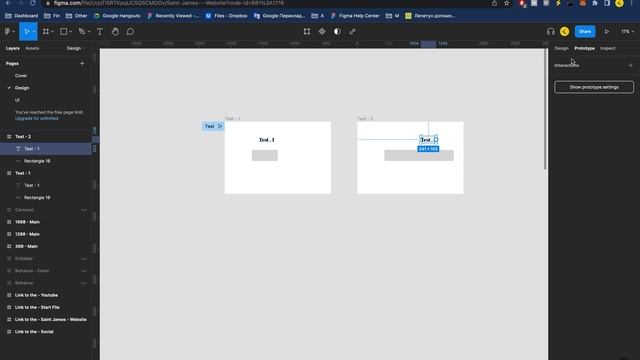 Режим Prototype у Figma - Інтерактивна веб сторінка смотреть онлайн