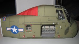 Бумажная модель вертолета Сикорского CH34C. Масштаб 1:32. Часть 1.